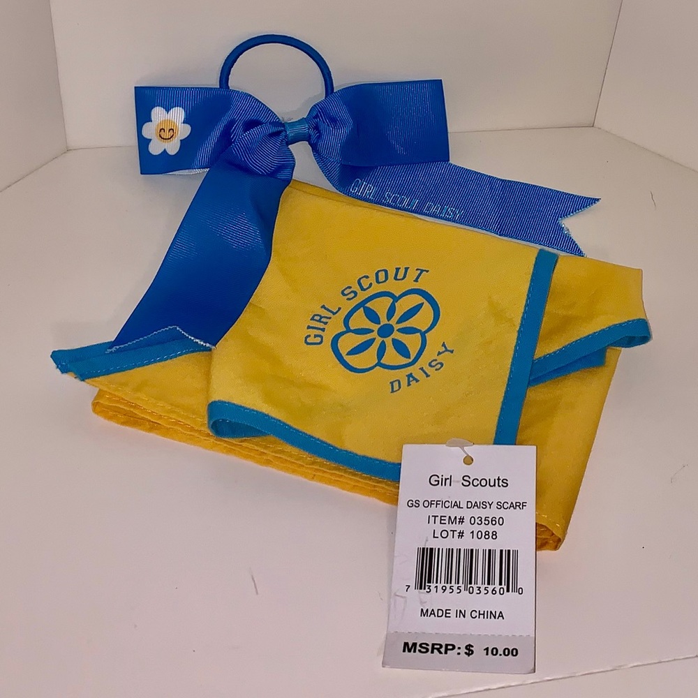 Girl Scout Daisy Scarf and Hair Bow